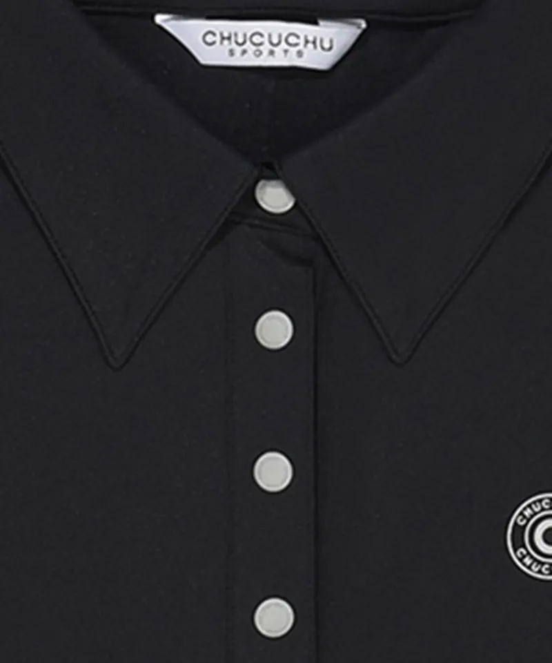 CHUCUCHU Logo Hotpiece Polo T-Shirt - Black
