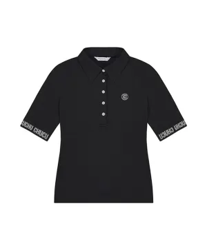 CHUCUCHU Logo Hotpiece Polo T-Shirt - Black