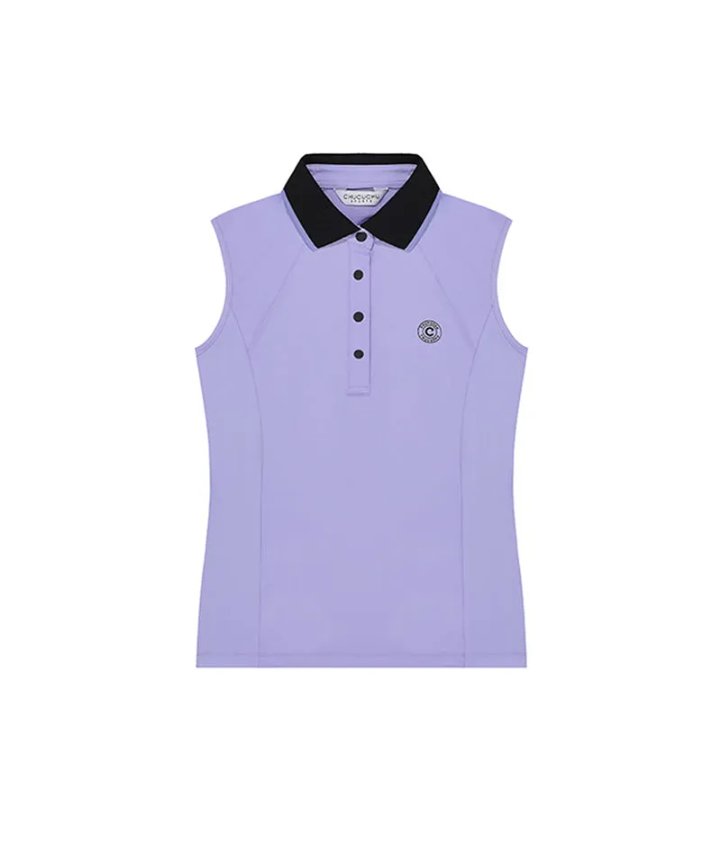 CHUCUCHU Ready Knit Collar Sleeveless - Violet
