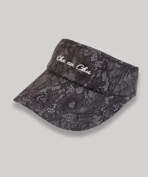 CHUCUCHU Women's Lace Visor - Black