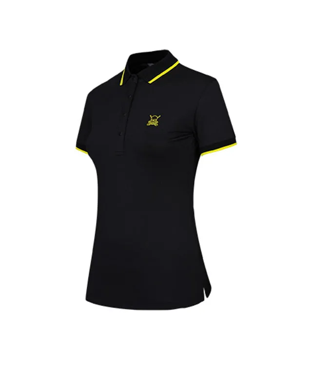 CHUCUCHU Women's Line Point Top - Black