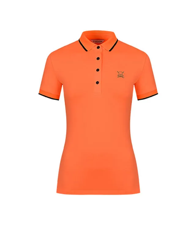 CHUCUCHU Women's Line Point Top - Orange