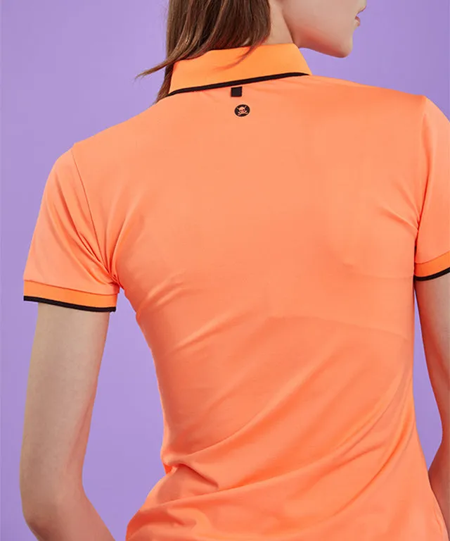 CHUCUCHU Women's Line Point Top - Orange