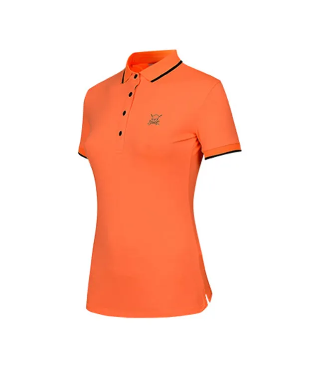 CHUCUCHU Women's Line Point Top - Orange