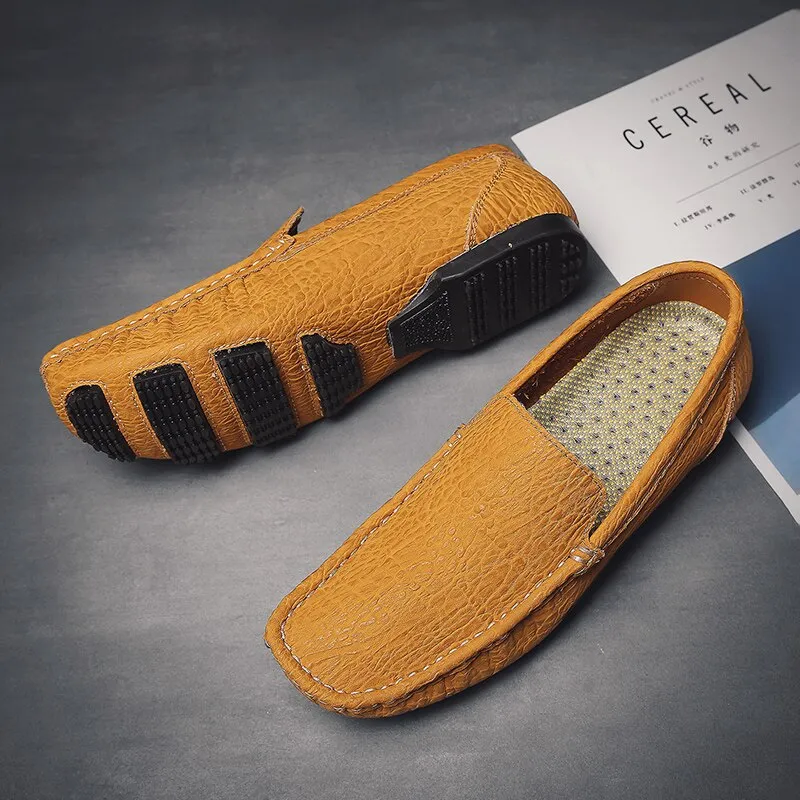 Comfortable Genuine Leather Mens Casual Shoes