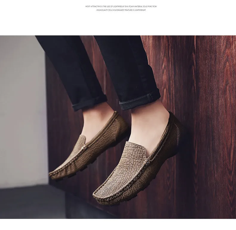 Comfortable Genuine Leather Mens Casual Shoes
