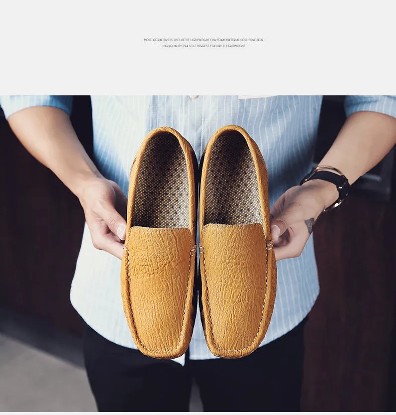 Comfortable Genuine Leather Mens Casual Shoes