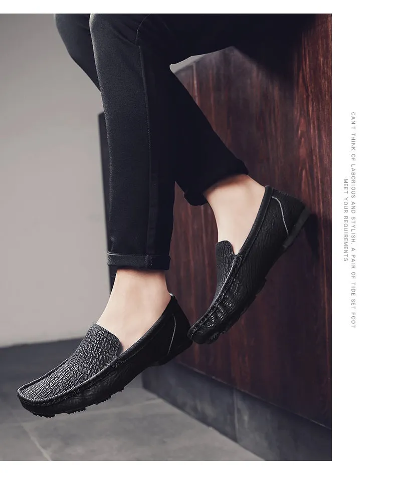 Comfortable Genuine Leather Mens Casual Shoes