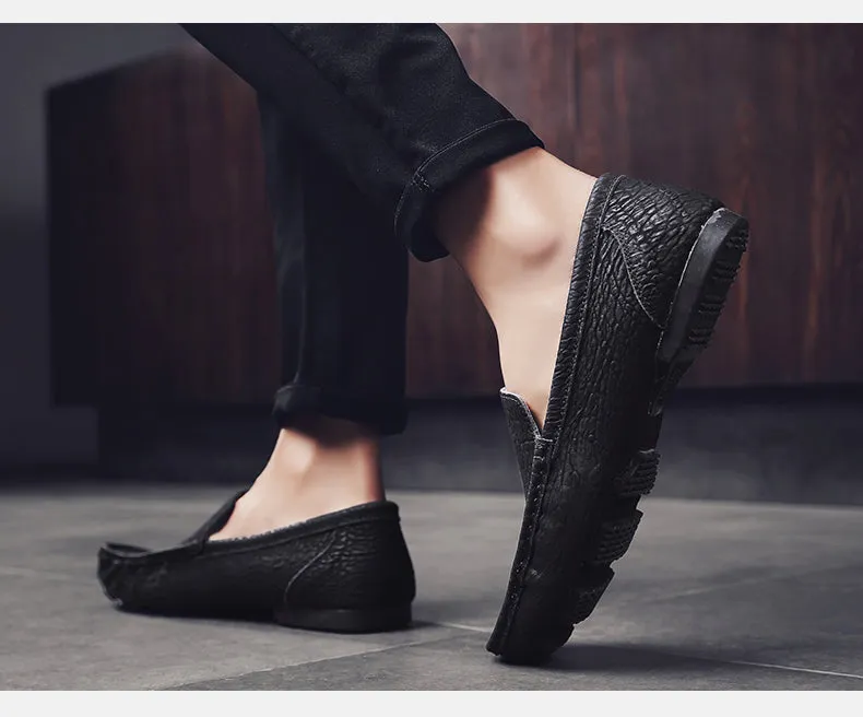 Comfortable Genuine Leather Mens Casual Shoes