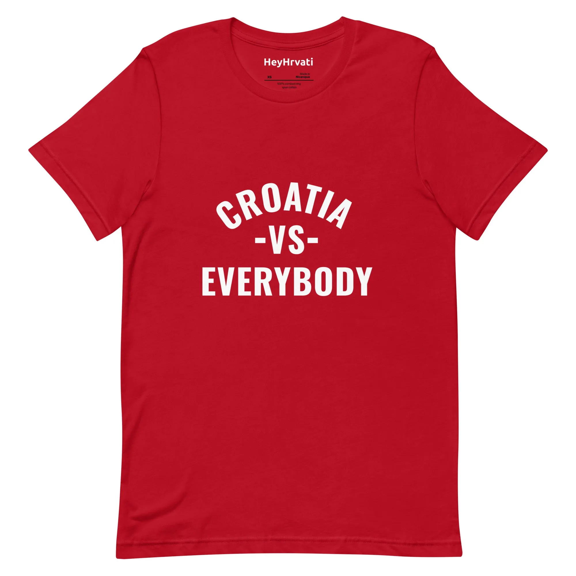 Croatia vs Everybody Unisex t-shirt