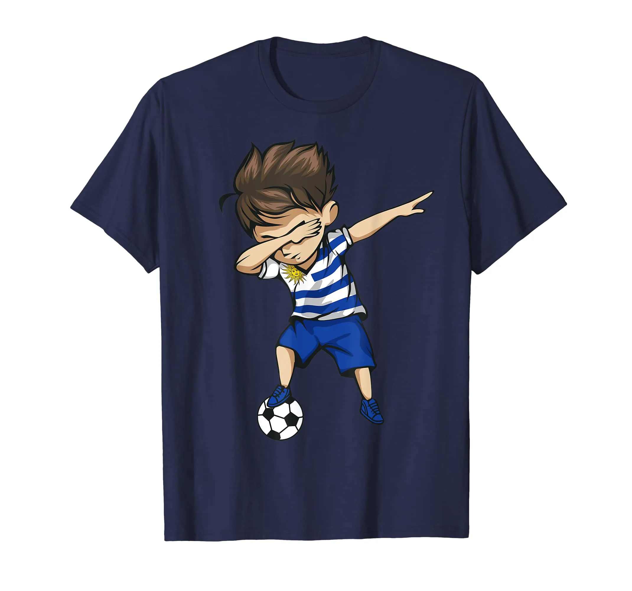 Dabbing Soccer Boy Uruguay Jersey Shirt - Uruguayan Football