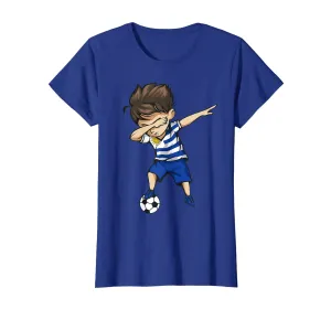 Dabbing Soccer Boy Uruguay Jersey Shirt - Uruguayan Football