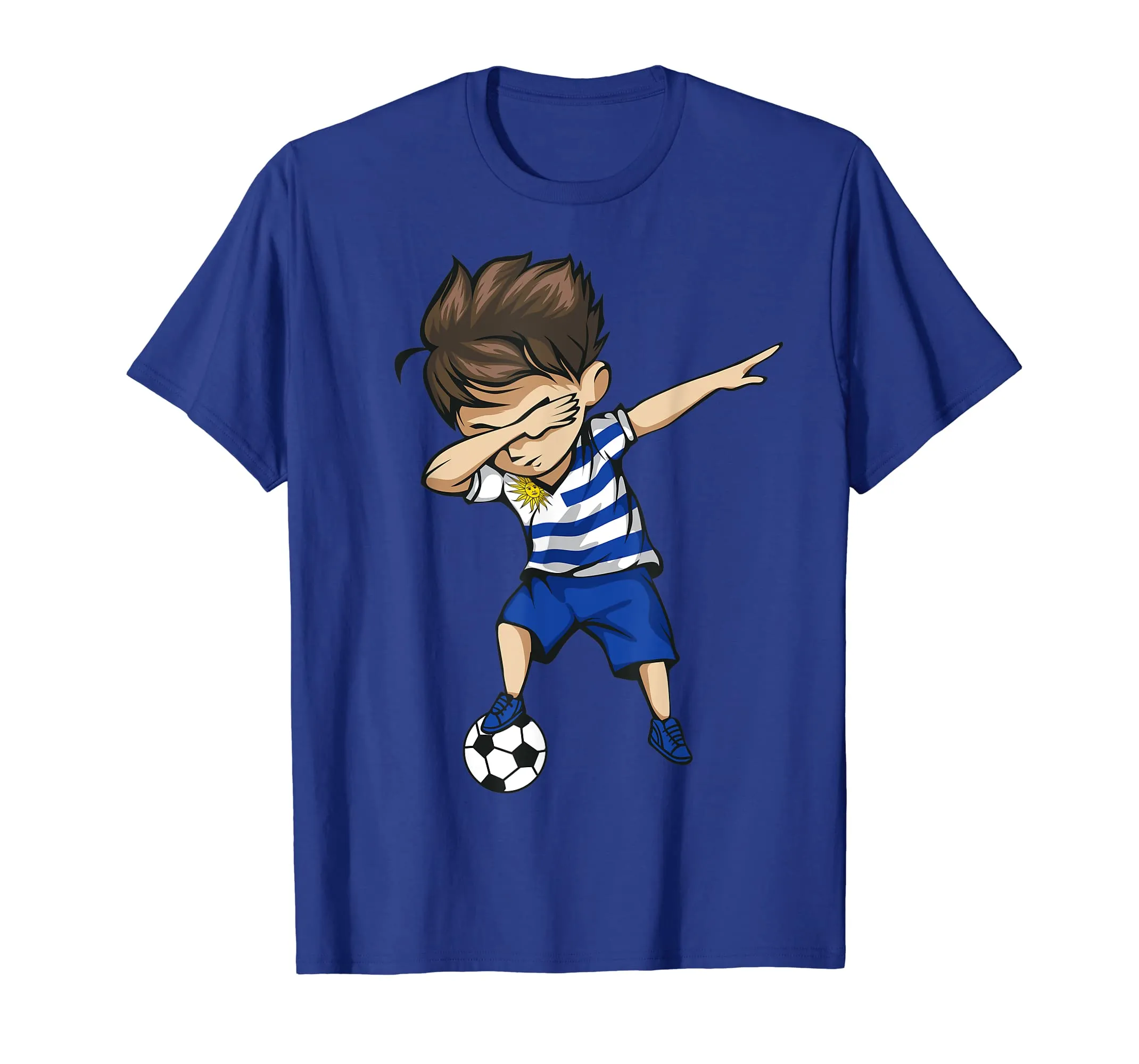 Dabbing Soccer Boy Uruguay Jersey Shirt - Uruguayan Football