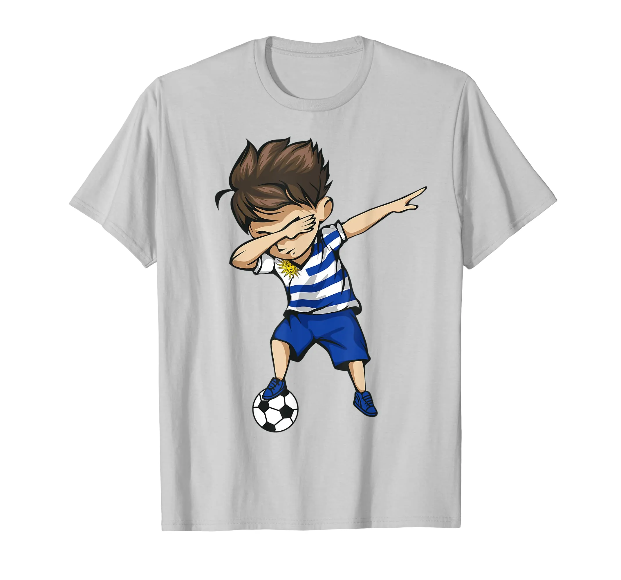 Dabbing Soccer Boy Uruguay Jersey Shirt - Uruguayan Football