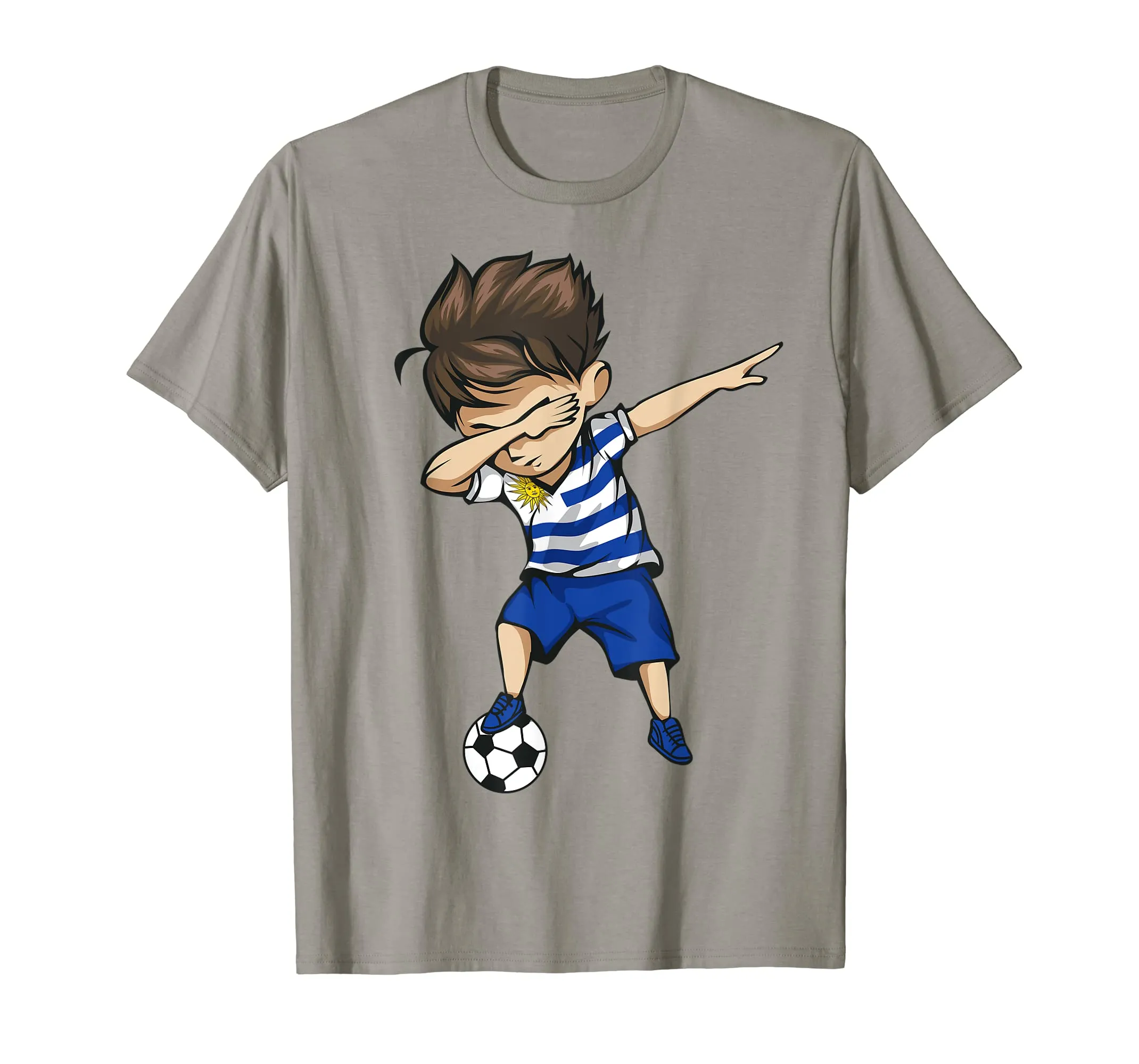 Dabbing Soccer Boy Uruguay Jersey Shirt - Uruguayan Football