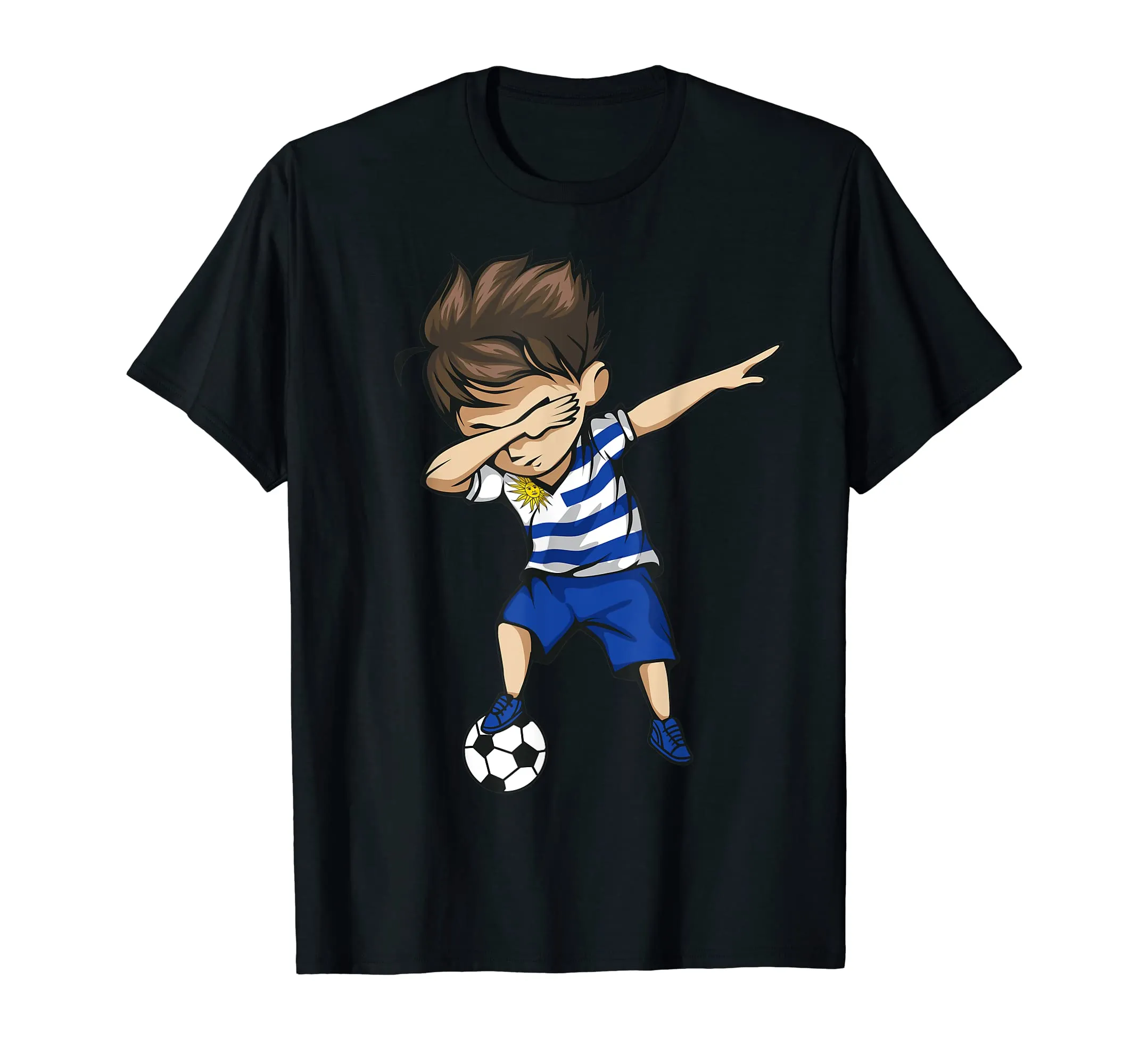 Dabbing Soccer Boy Uruguay Jersey Shirt - Uruguayan Football