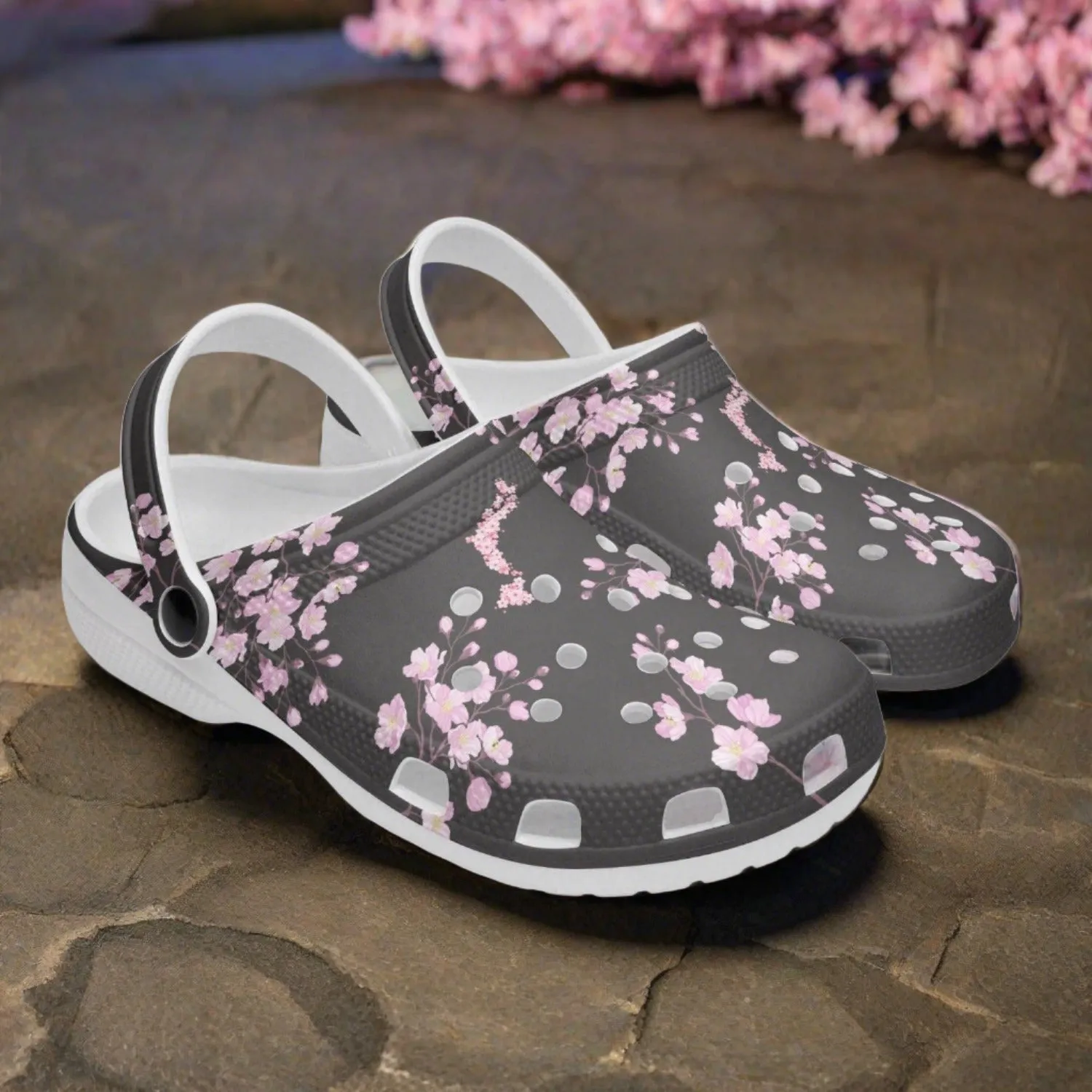Dark Night Sakura Clogs