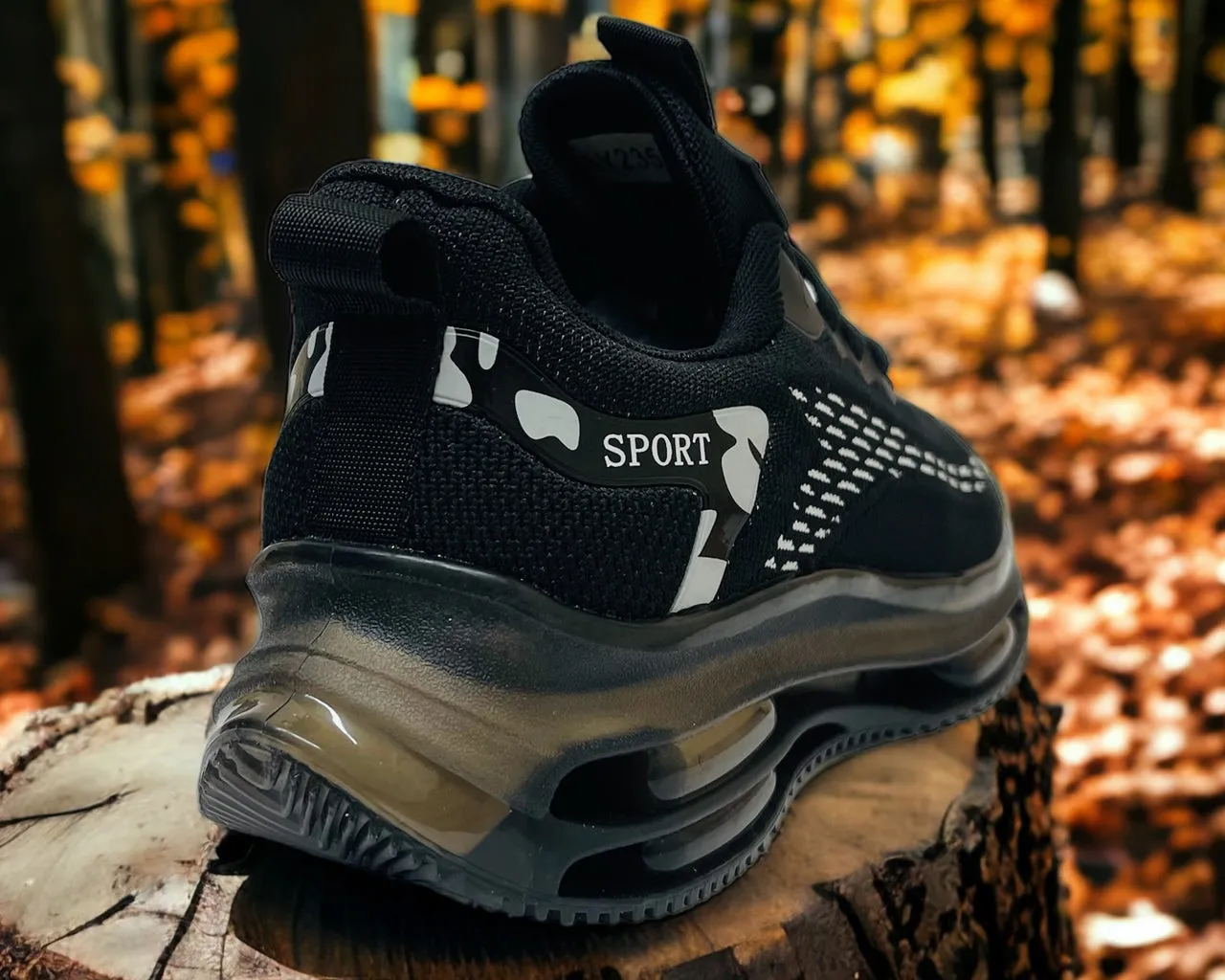 Double Air Cushion Lace Up Trainers