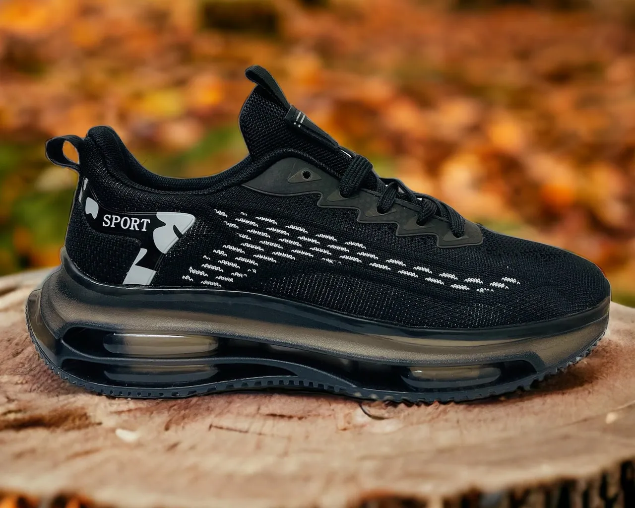 Double Air Cushion Lace Up Trainers