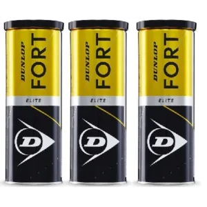 Dunlop Fort Elite Tennis balls (3 Cans Bundle)
