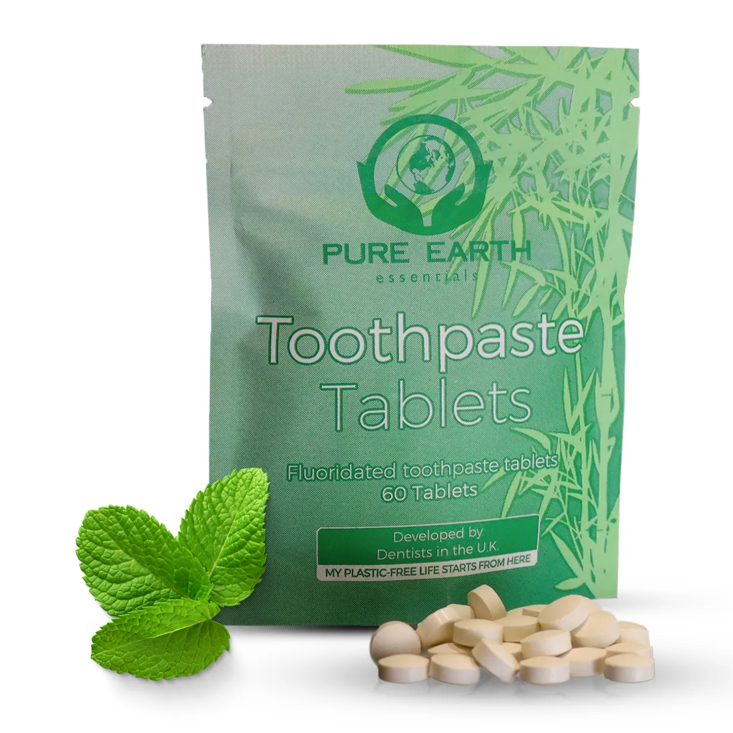 Eco-Friendly Toothpaste Tablets - Mint flavoured
