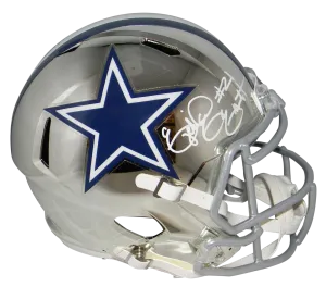 EZEKIEL ELLIOTT SIGNED DALLAS COWBOYS CHROME FULL SIZE SPEED HELMET BECKETT