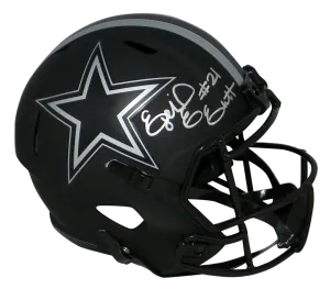 EZEKIEL ELLIOTT SIGNED DALLAS COWBOYS ECLIPSE FULL SIZE SPEED HELMET BECKETT