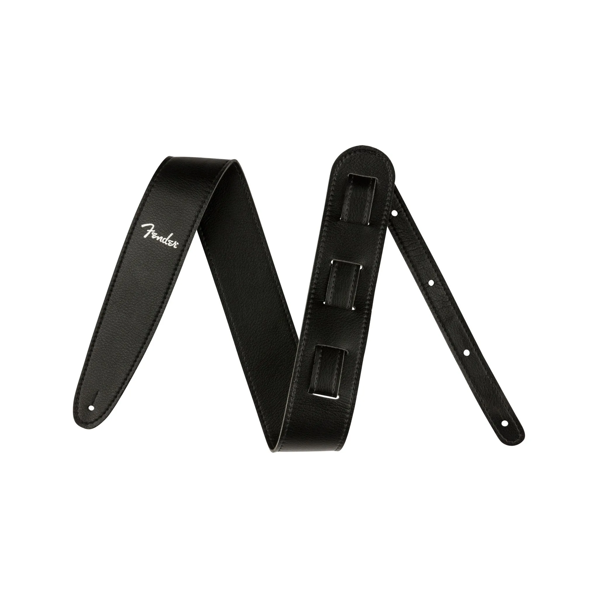 Fender Vegan Leather Guitar Strap, Black