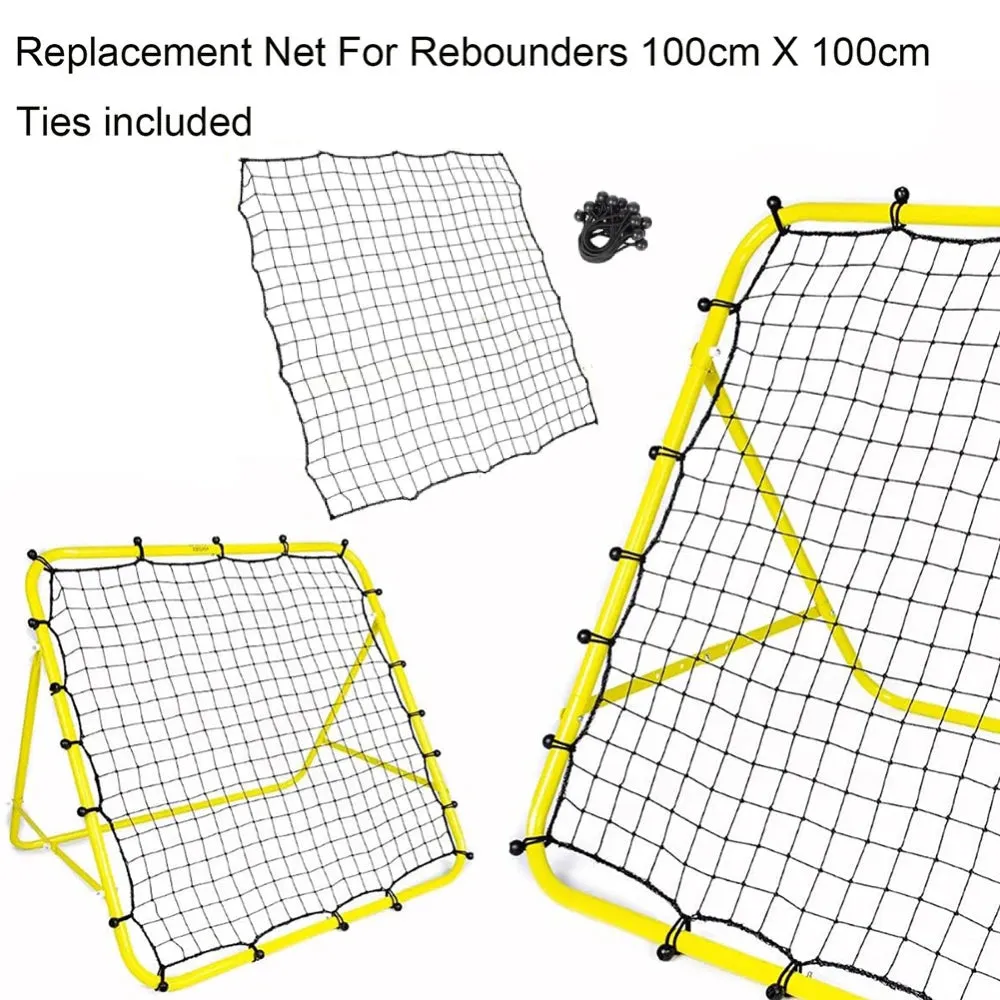Football Target Net Soccer Rebounder Net with 20 Elastic Ropes Foldable Football Training Net Easy to Attach Detach Target Goal