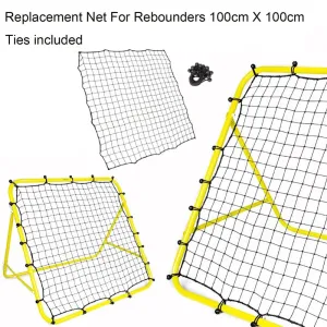 Football Target Net Soccer Rebounder Net with 20 Elastic Ropes Foldable Football Training Net Easy to Attach Detach Target Goal