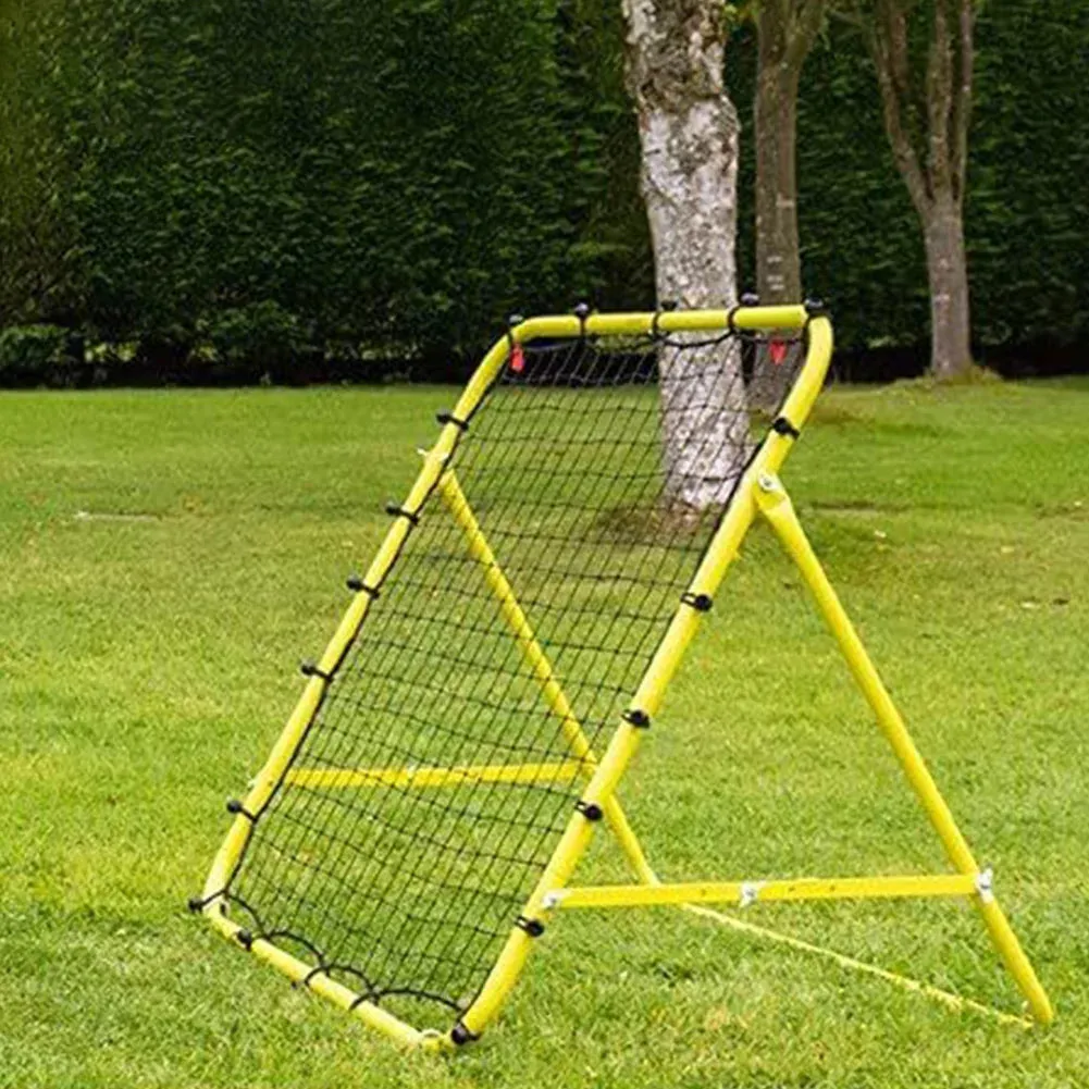 Football Target Net Soccer Rebounder Net with 20 Elastic Ropes Foldable Football Training Net Easy to Attach Detach Target Goal