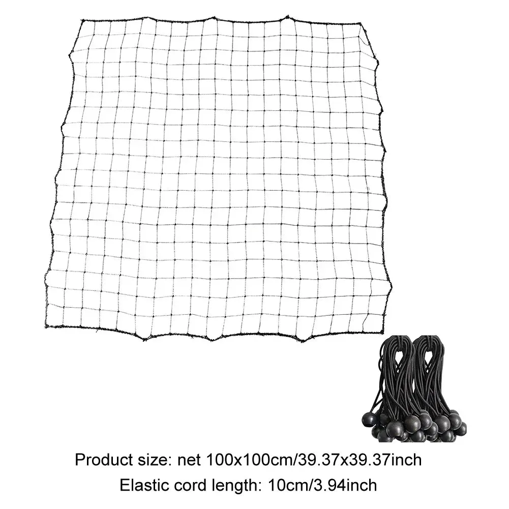Football Target Net Soccer Rebounder Net with 20 Elastic Ropes Foldable Football Training Net Easy to Attach Detach Target Goal