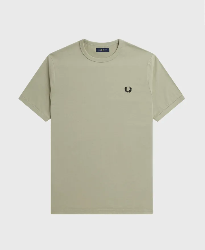 Fred Perry M3519 Ringer T-Shirt Seagrass Green