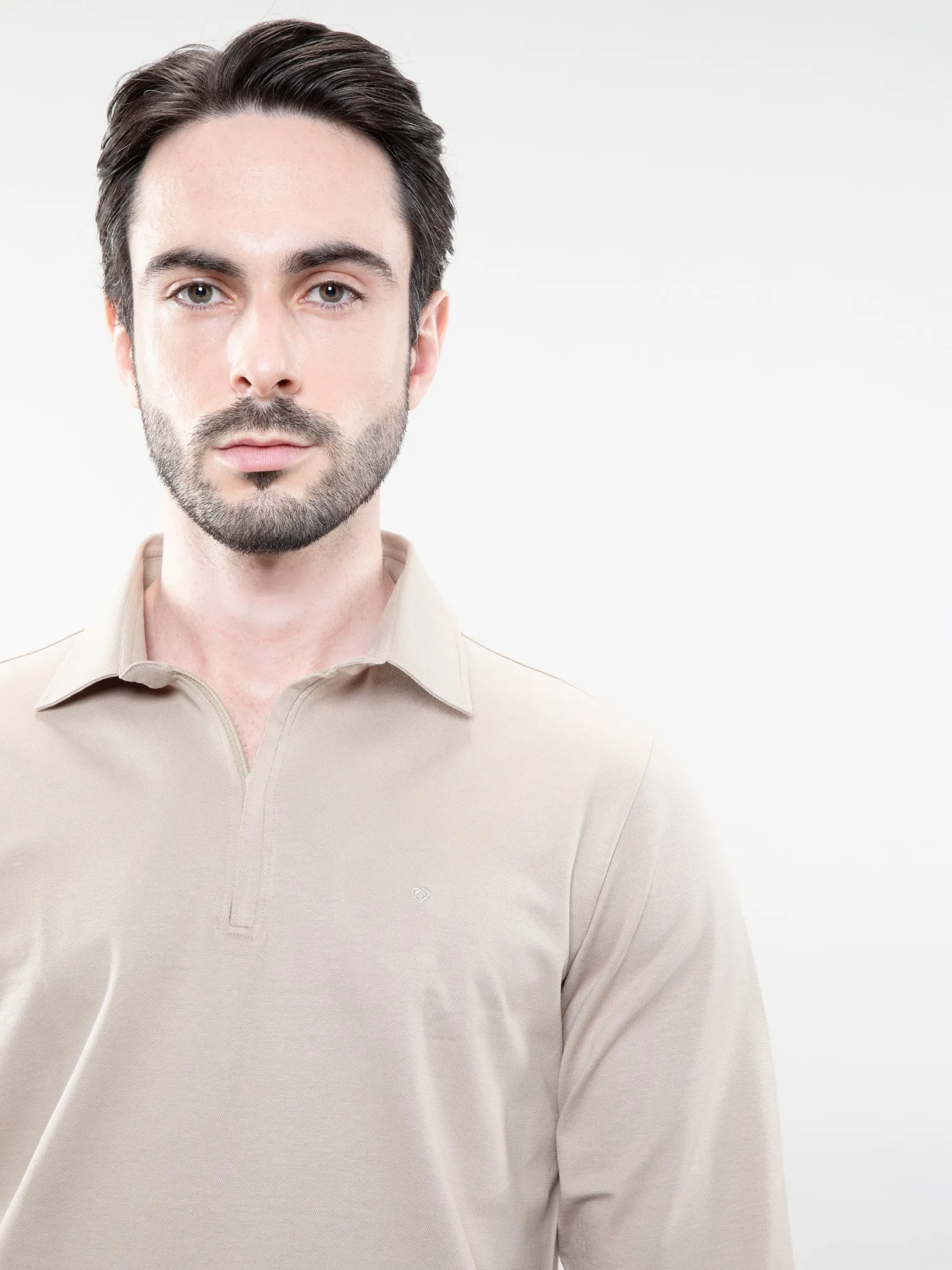Full-sleeve performance polo