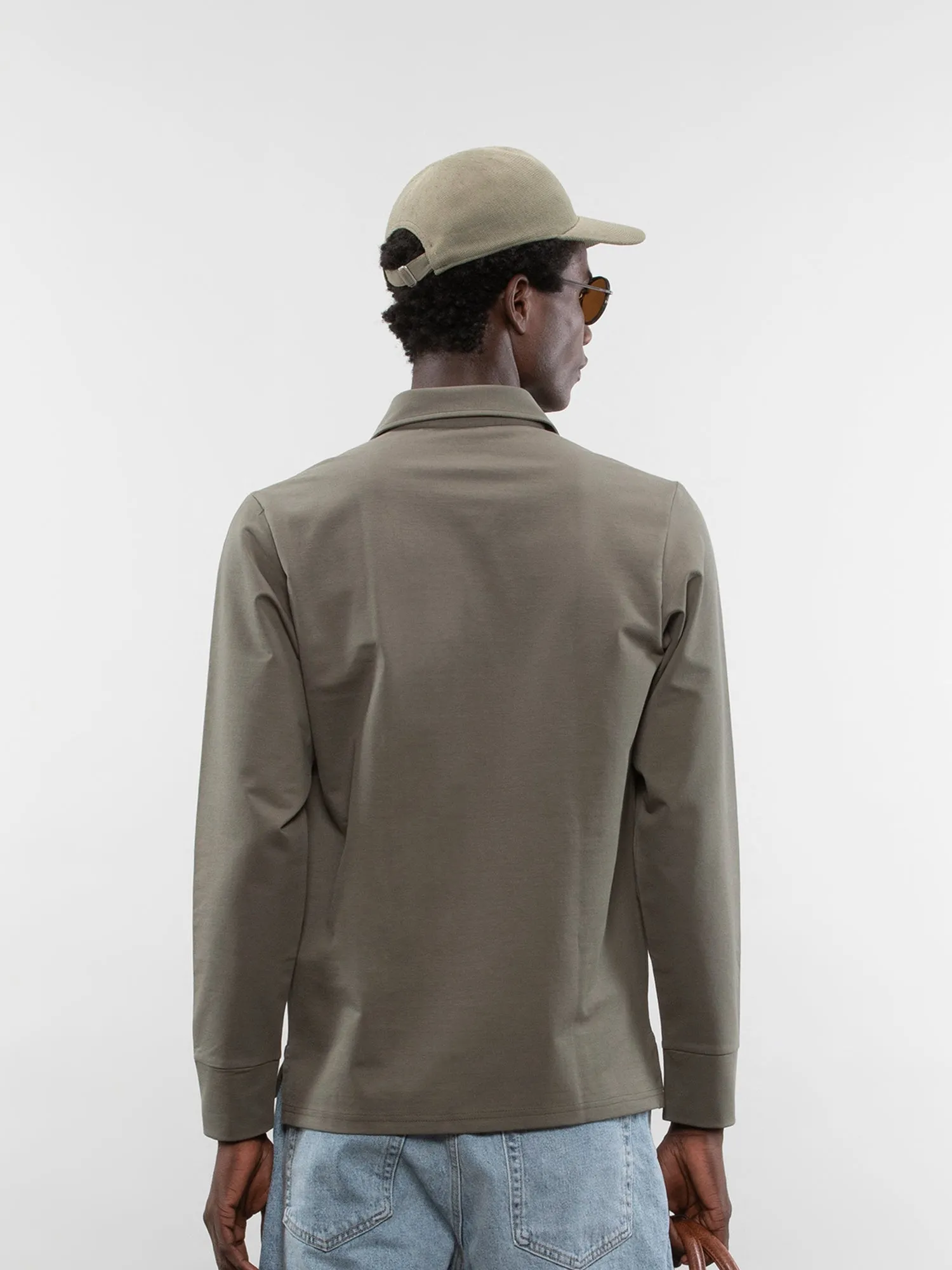 Full-sleeve performance polo