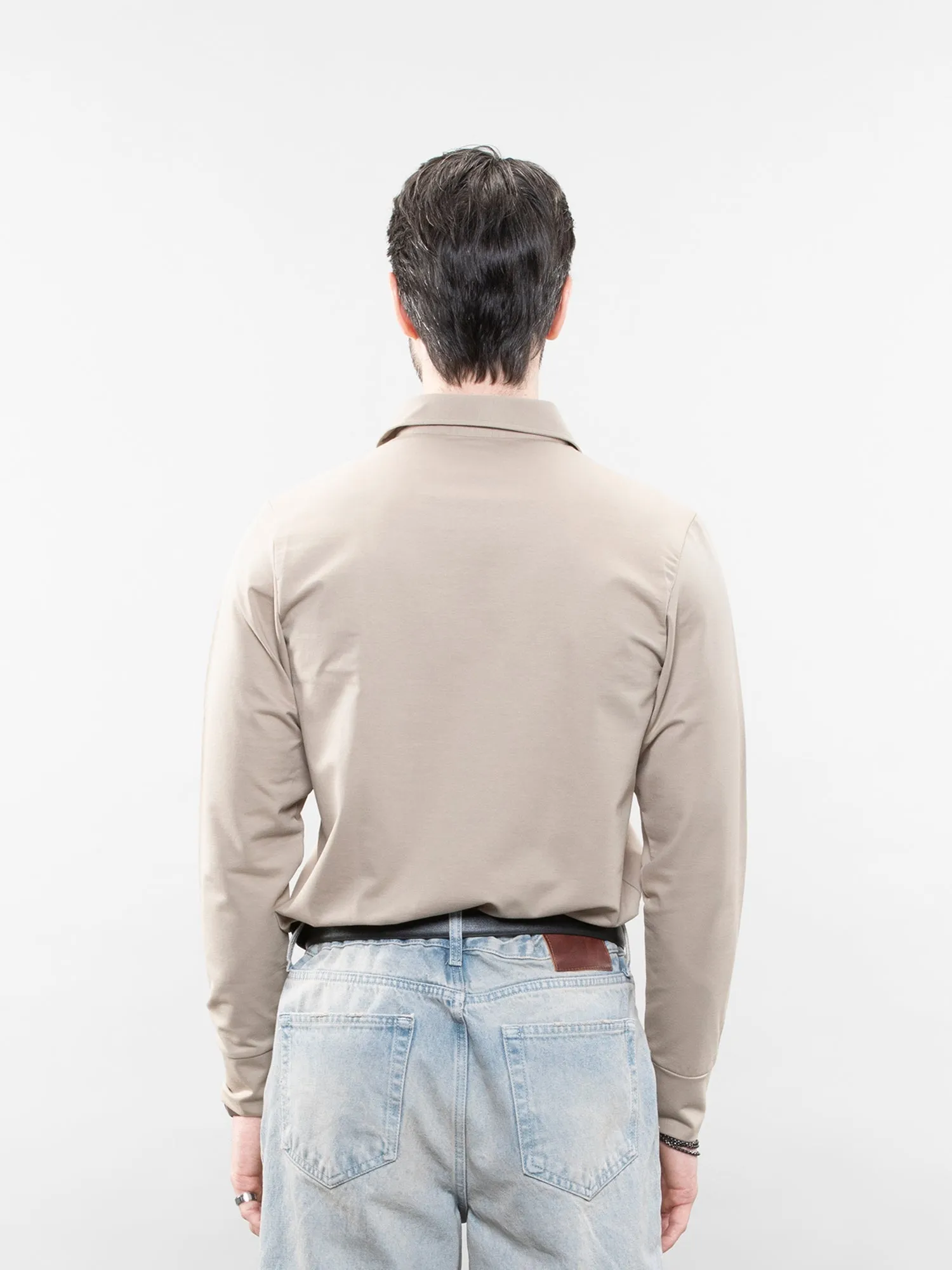Full-sleeve performance polo