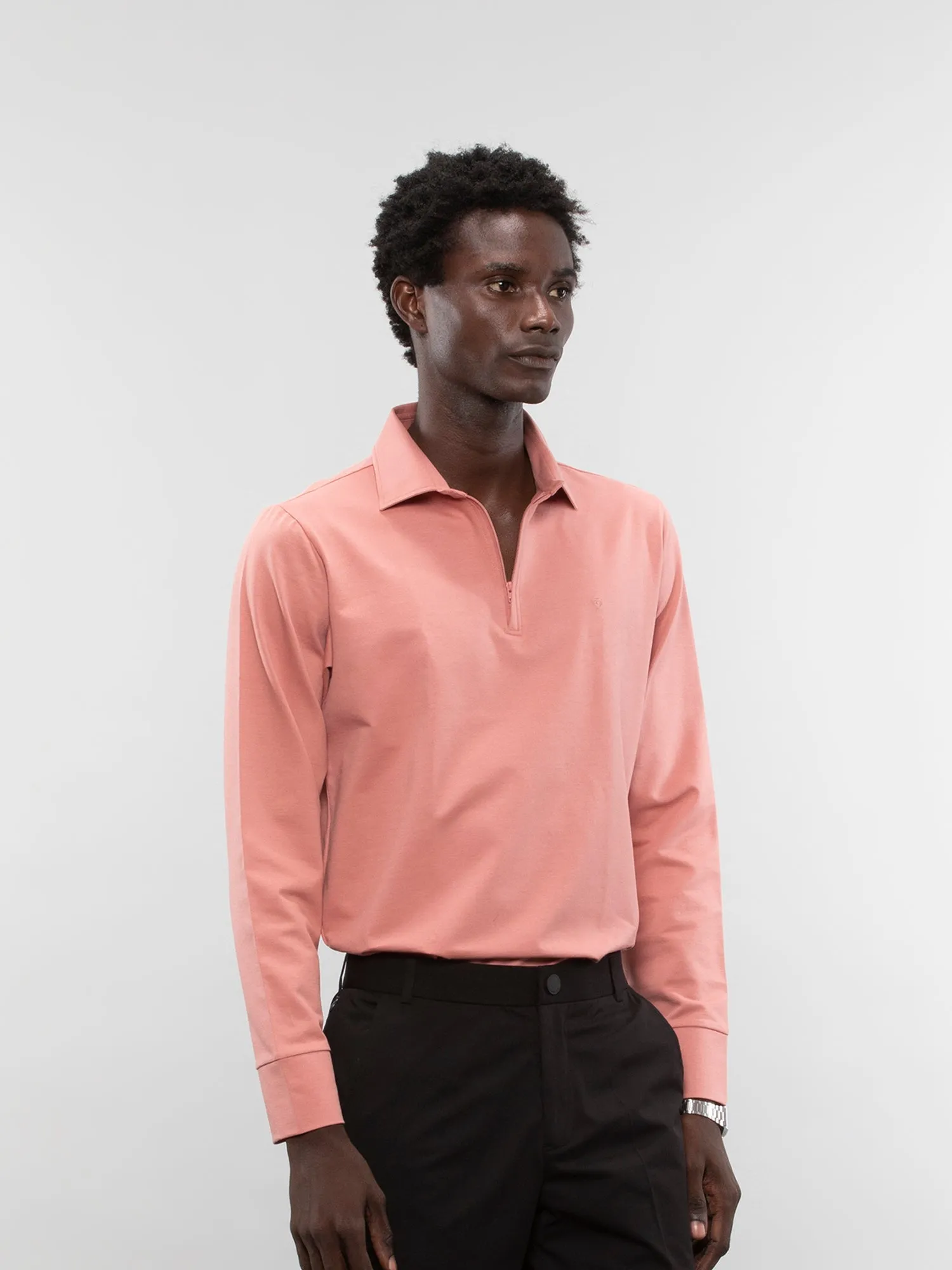Full-sleeve performance polo