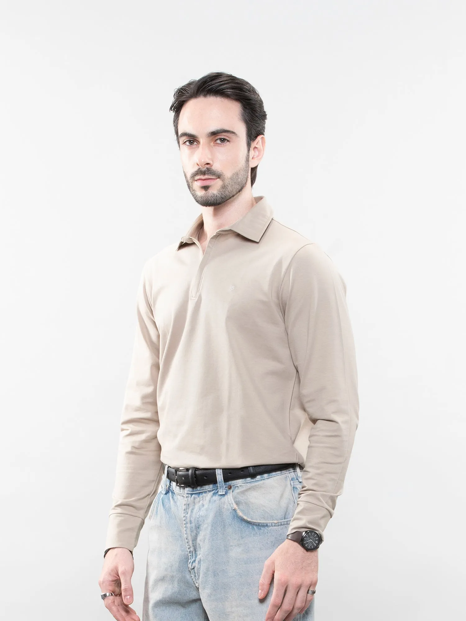 Full-sleeve performance polo