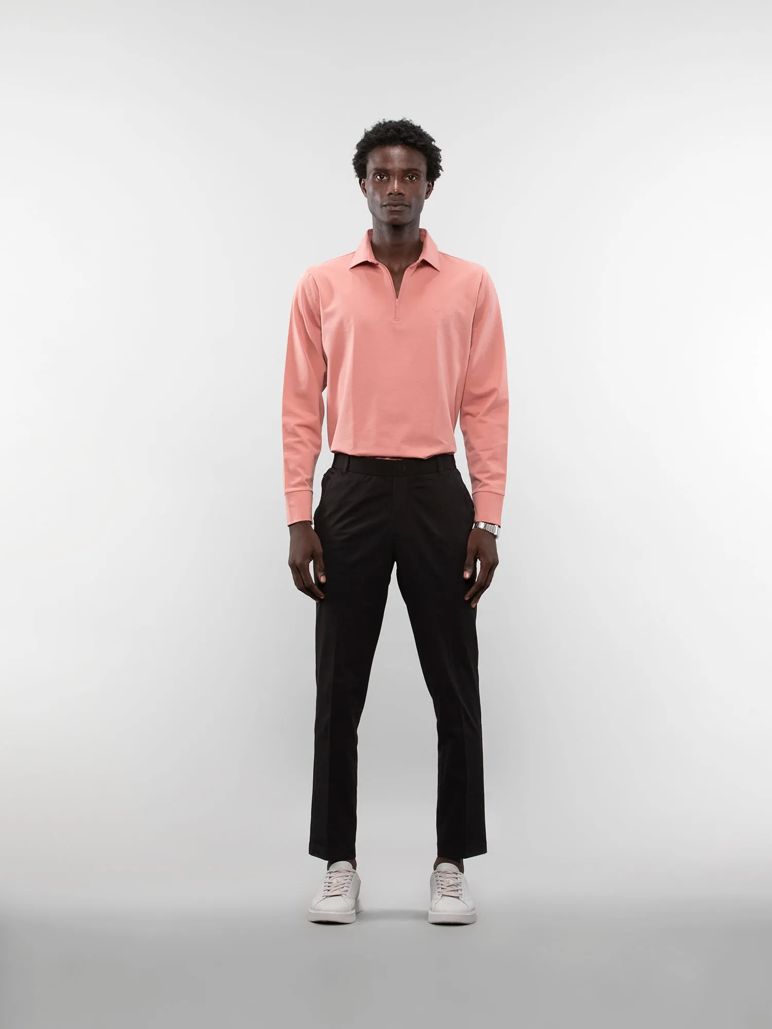 Full-sleeve performance polo