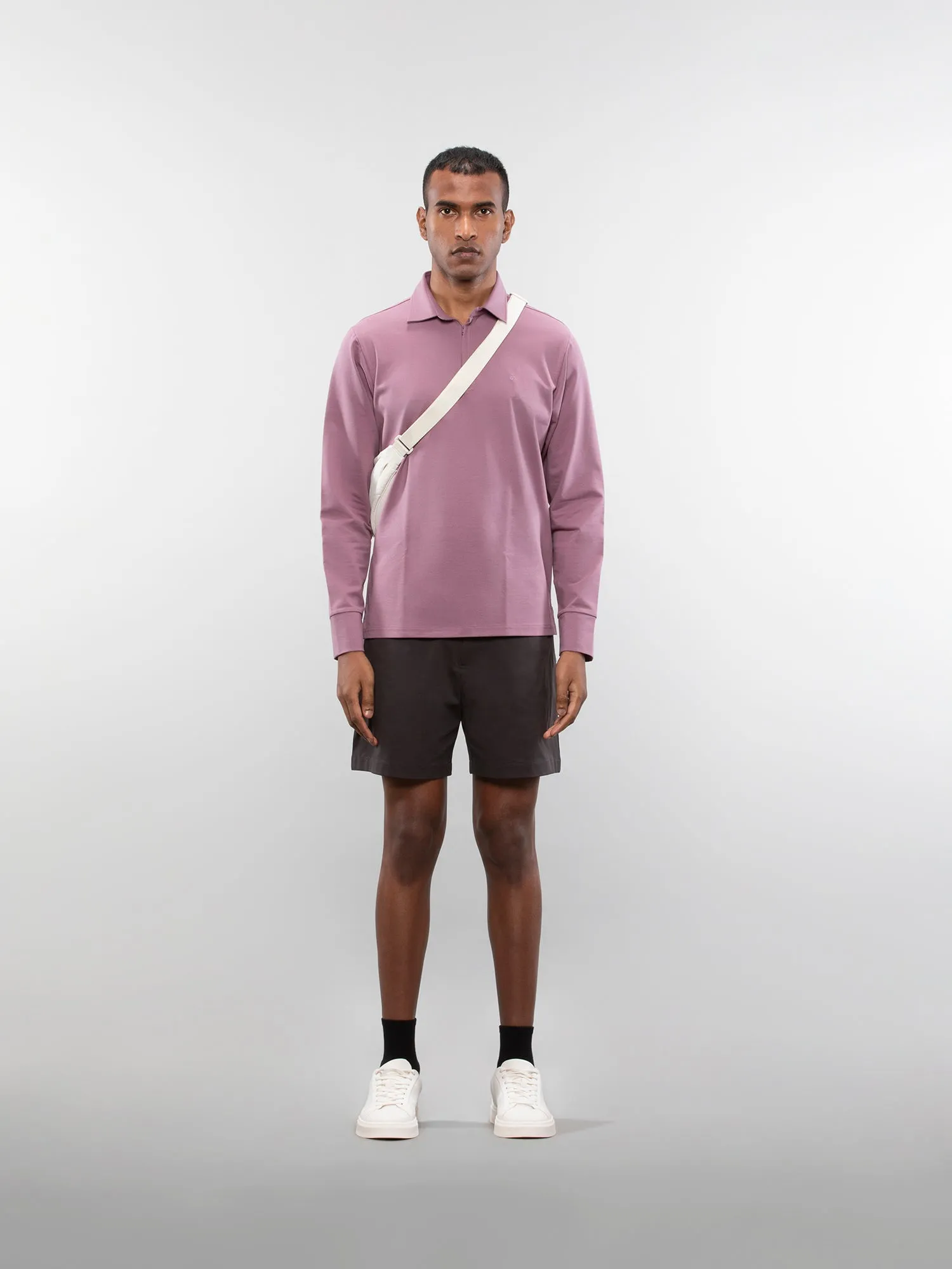 Full-sleeve performance polo