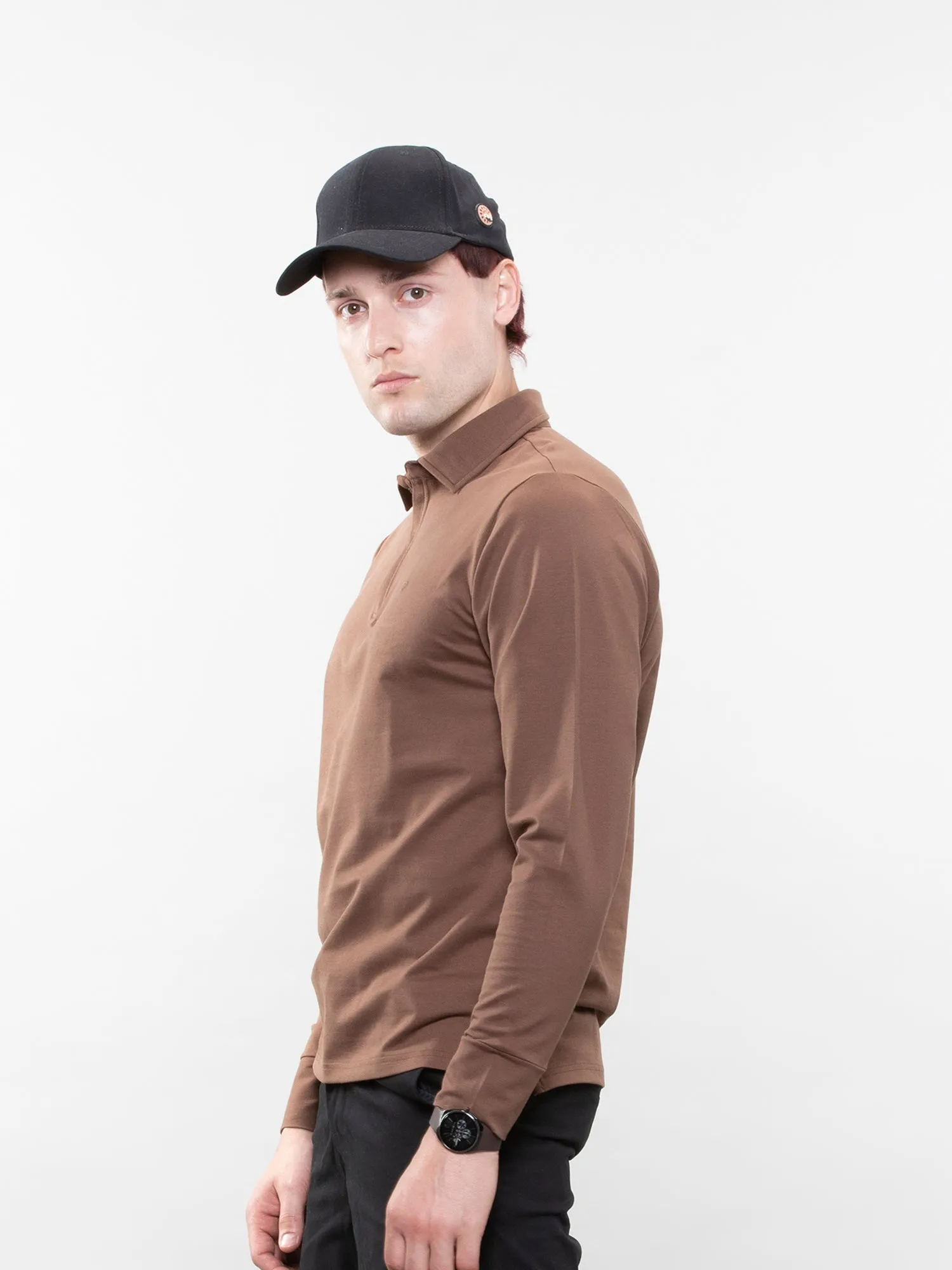 Full-sleeve performance polo