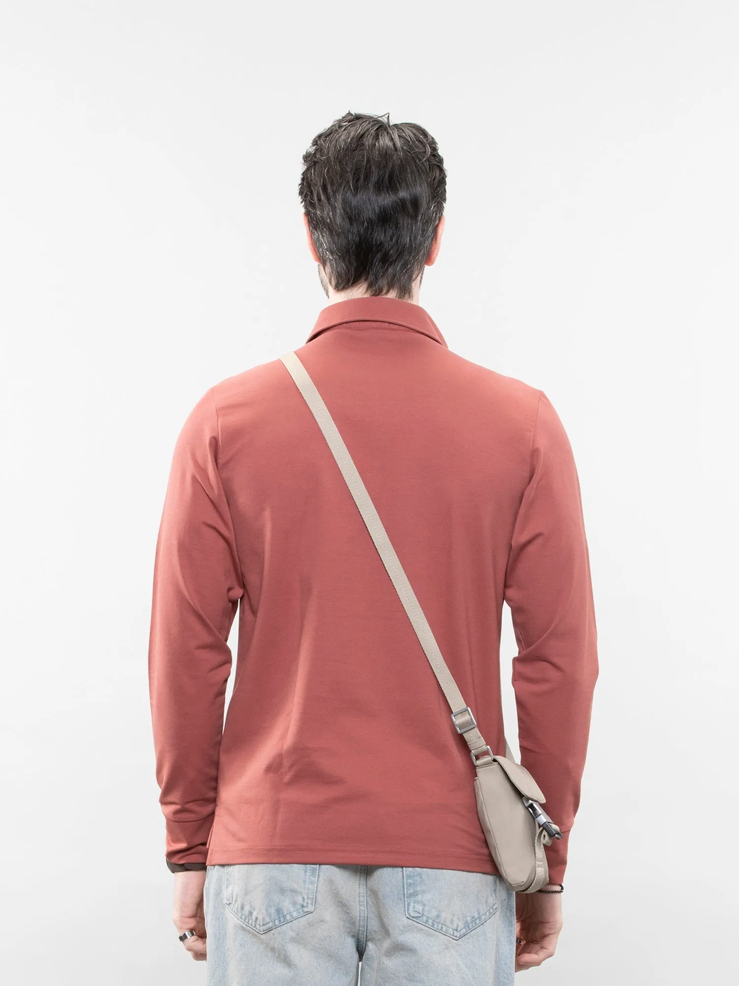 Full-sleeve performance polo