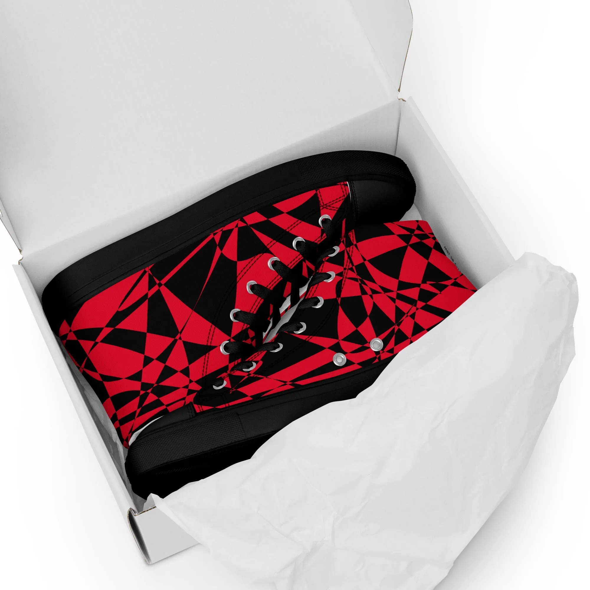 Geometry - Women's High Top Sneakers
