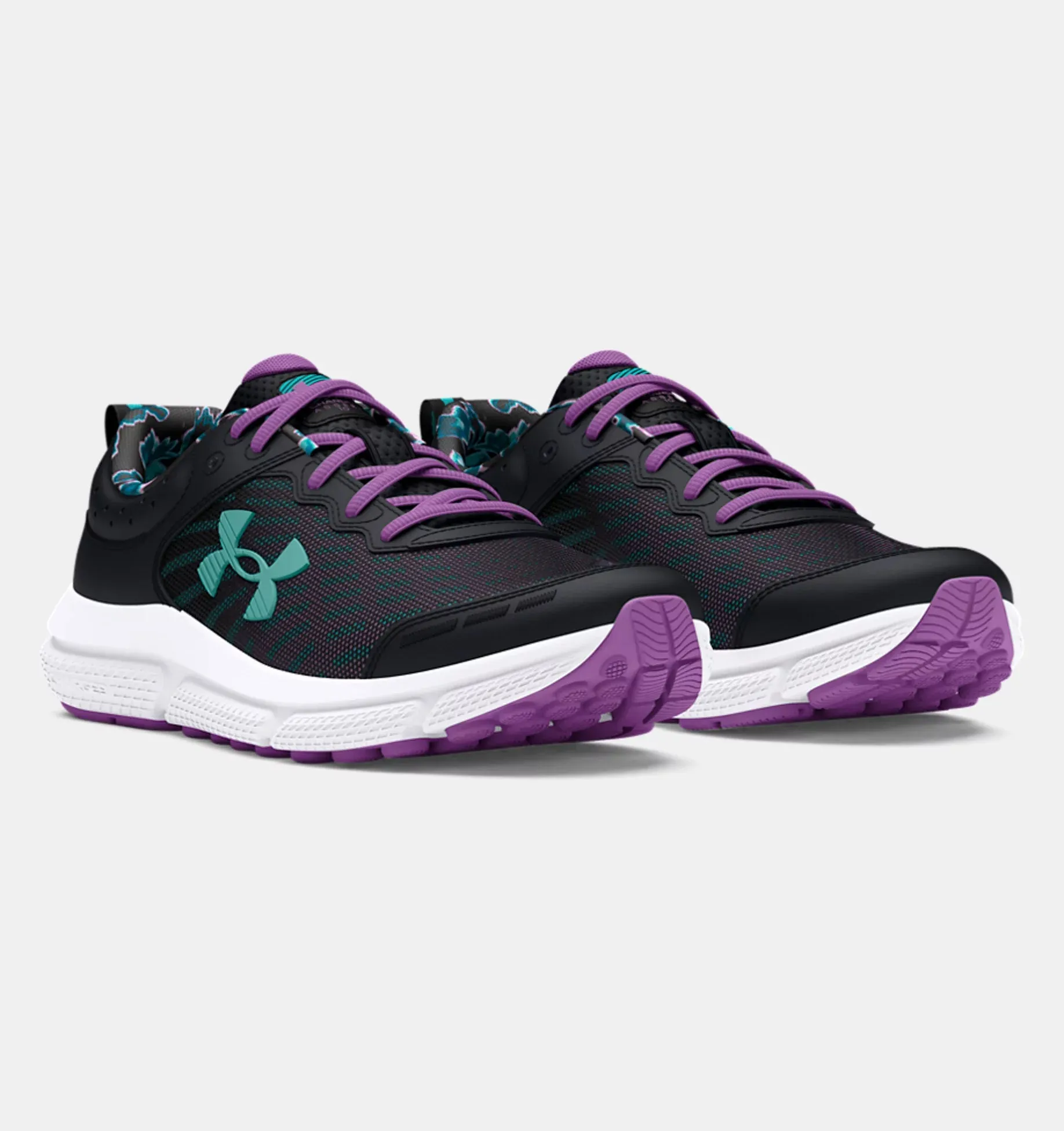 Girls' Grade School UA Assert 10 Printed Running Shoes