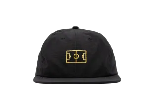 Goiaba E.C. - Campo 6-Panel Nylon Hat - Black/Gold