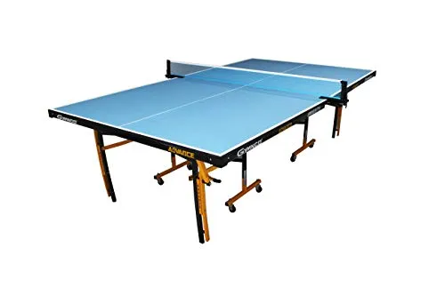 Gymnco Advanced Table Tennis Table with Levellers Top 18 mm (Cover   2 TT Racket & Balls