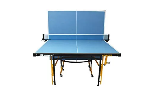 Gymnco Advanced Table Tennis Table with Levellers Top 18 mm (Cover   2 TT Racket & Balls