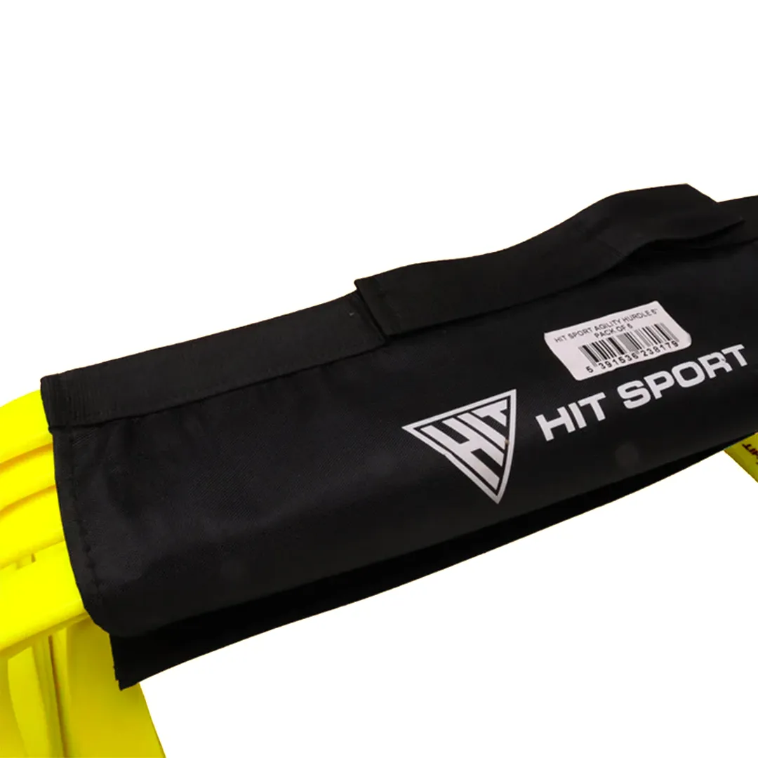 Hit Sport Agility Hurdles 6 Pack (6 Inch / 15cm) | Yellow