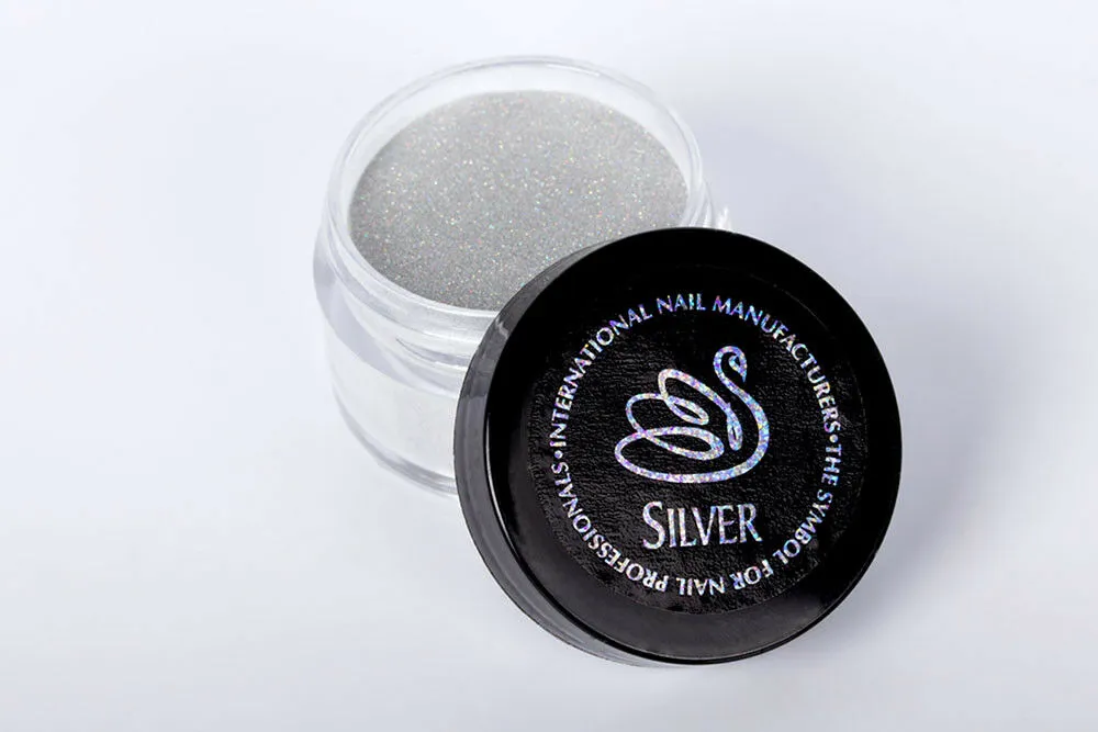 INM Northern Lights Holographic Gold Glitter Acrylic Nail Powder 0.5 oz