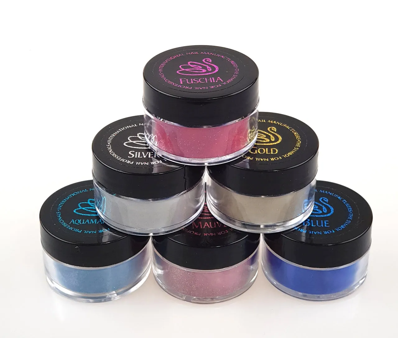 INM Northern Lights Holographic Gold Glitter Acrylic Nail Powder 0.5 oz